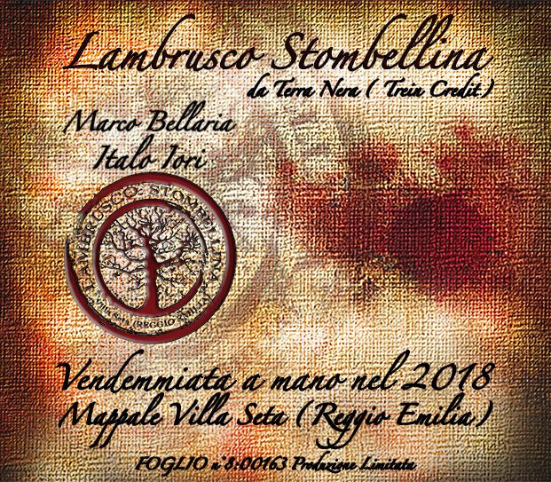 Etichetta del Lambrusco Stombellina 2018